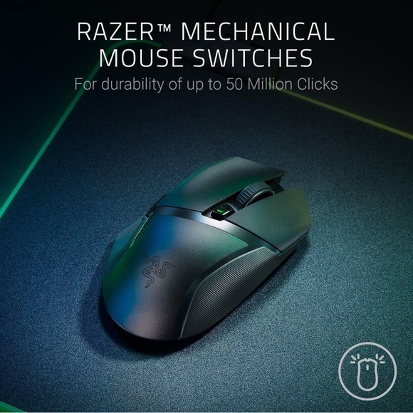 Razer Black Wireless Gaming Mouse (055) - Picture 4 of 7